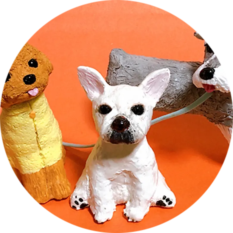 色々な犬の陶器